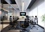 create office interior design with commercial space and coworking open space
